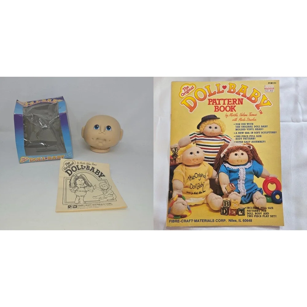 The Original Doll Baby Head by Martha Nelson Thomas Hairless & Pattern Book
